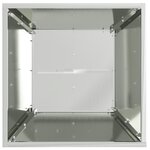 vidaXL Support de plante Acier inoxydable 40 x 40 x 101 cm Durable