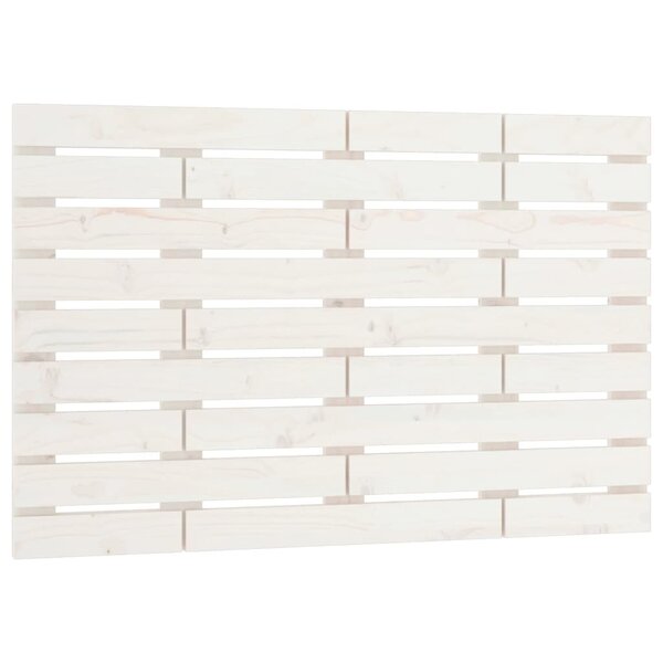 vidaXL Tête de lit murale Blanc 106x3x63 cm Bois massif de pin