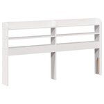 vidaXL Cadre de lit avec tête de lit sans matelas blanc 140x200 cm