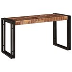 vidaXL Table Gigogne 3 Pièces Bois massif récupéré et métal