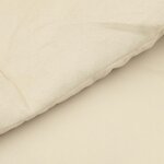 vidaXL Duvet complet toute l'année Crème 155 x 200 cm Microfibre