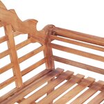 Vidaxl banc de jardin 136x63x102 cm teck solide