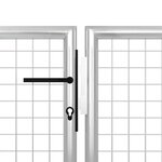 Vidaxl portillon acier 350 x 175 cm argenté