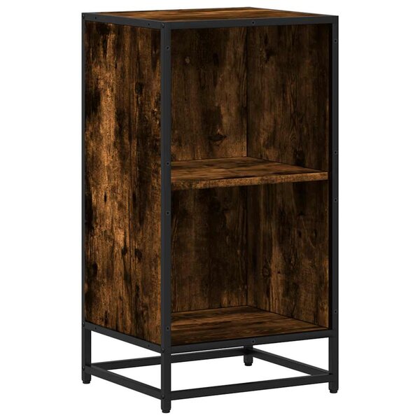 vidaXL Bibliothèque chêne fumé 40x35x76 cm bois d'ingénierie