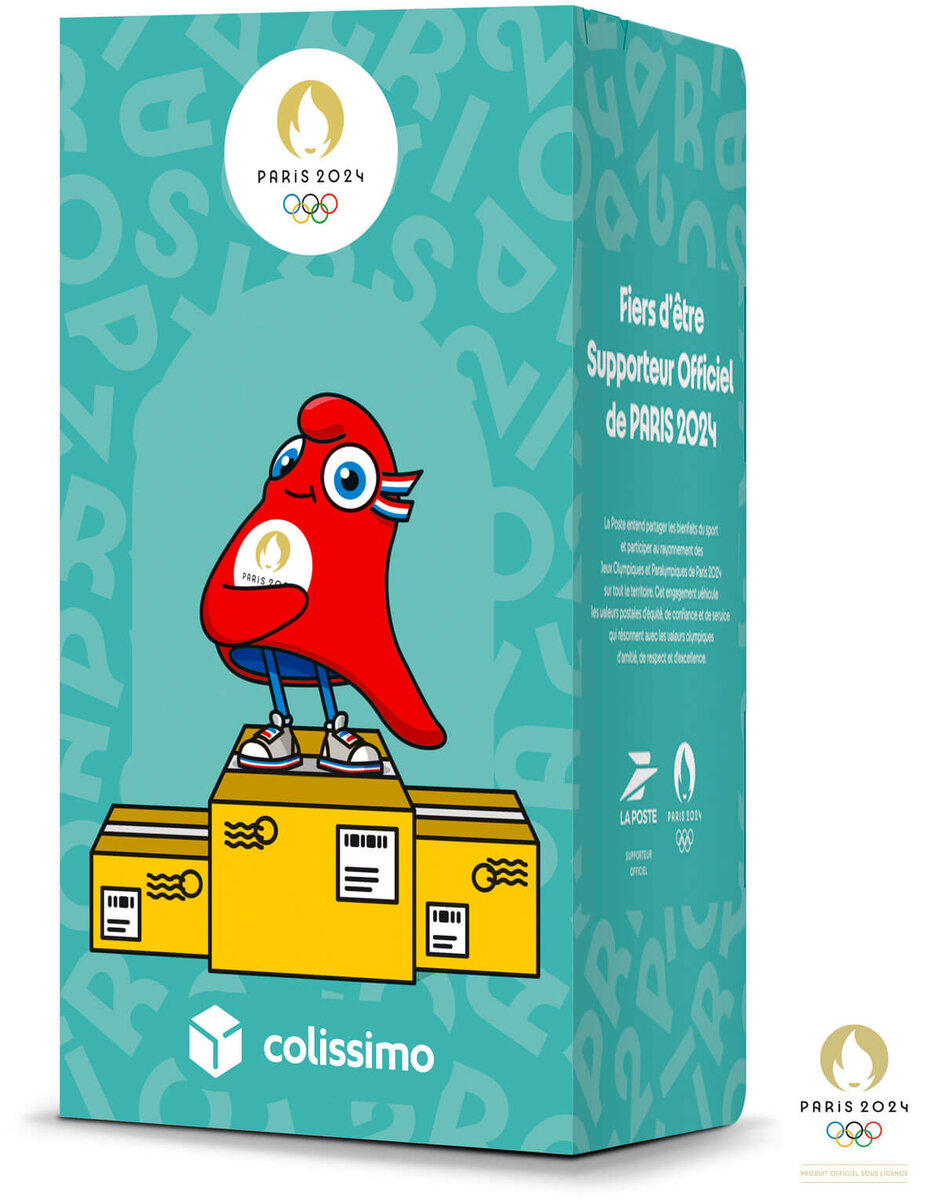 Colissimo PrêtàEnvoyer France Boîte de taille M 3 kg Paris 2024 La Poste