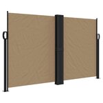vidaXL Auvent latéral rétractable taupe 140x1200 cm