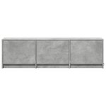 vidaXL Meuble TV Béton Bois d'ingénierie
