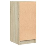 vidaXL Armoire latérale avec portes en verre chêne sonoma 35x37x75 5cm