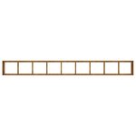 vidaXL Jardinière rouillé 360x40x40 cm acier inoxydable