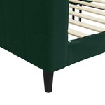 vidaXL Lit de repos sans matelas vert foncé 90x200 cm velours
