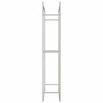 vidaXL Portant de bois de chauffage 80x28x154 cm acier inoxydable