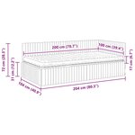 vidaXL Cadre de lit d'angle avec matelas 2 Pièces Turquoise Velours