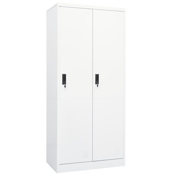 vidaXL Garde-robe Blanc 80x50x180 cm Acier