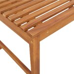 vidaXL Ensemble de banc de jardin 5 Pièces Marron Bois d'acacia massif