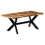 vidaXL Table de salle à manger 180x90x75 cm Bois de Sesham solide