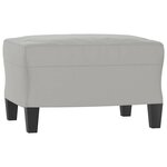vidaXL Ensemble de canapés 3 Pièces coussins Gris clair Tissu microfibre