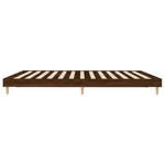 vidaXL Cadre de lit chêne marron 140x200 cm bois d'ingénierie