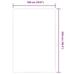 vidaXL Tapis en jute avec endos en latex 180x250 cm