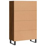 vidaXL Buffet haut chêne marron 69 5x31x115 cm bois d'ingénierie