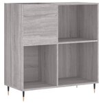 vidaXL Armoire à disques sonoma gris 84 5x38x89 cm bois d'ingénierie
