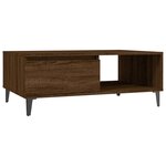 vidaXL Table basse chêne marron 90x60x35 cm bois d'ingénierie