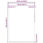 vidaXL Store roulant de douche 140x240 cm Carré