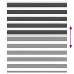 vidaXL Store zèbre noir 130x150 cm largeur du tissu 125 9 cm polyester