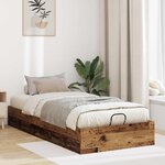 vidaXL Cadre de lit ottoman Bois ancien 193 x 75 5 x 25 cm