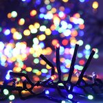 vidaXL Guirlande lumineuse à LED groupées 400LED Multicolore 7 4 m PVC