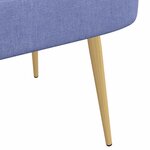 vidaXL Banc rembourré avec dossier Bleu jean 110 x 60 x 76 cm