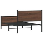 vidaXL Cadre de lit métal avec tête de lit et pied de lit 107x203 cm