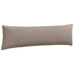 vidaXL Coussins de canapé 2 Pièces Taupe 145 x 40 cm tissu