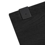 vidaXL Ensemble de meubles salle de bain 7 Pièces noir bois d'ingénierie