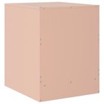 vidaXL Table de chevet rose 34 5x39x44 cm acier