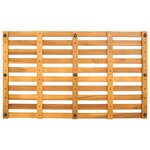 vidaXL Tapis de bain Uni Marron 100 x 53 cm bois