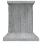 vidaXL Étagère TV murale Sonoma gris 125x18x23 cm Bois d'ingénierie