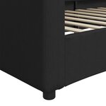vidaXL Lit de repos noir 80x200 cm tissu