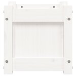 vidaXL Jardinières 2 Pièces blanc bois de pin massif