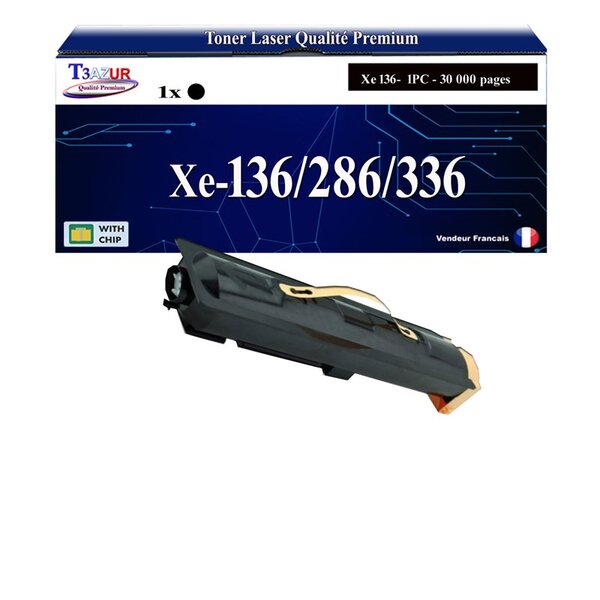 T3AZUR -Toner compatible avec Xerox DocuCentre 136  2005  2055  286  3055  336 - Noir