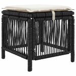 vidaXL Ensemble de salle à manger pour jardin 3 Pièces Beige et crème