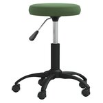vidaXL Chaise de salle à manger Vert foncé Velours