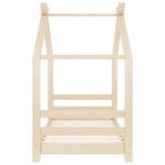 vidaXL Cadre de lit d'enfant Bois de pin massif 70x140 cm