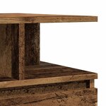 vidaXL Table basse vieux bois 90x49x45 cm bois d'ingénierie