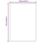 vidaXL Tapis shaggy à poils longs NAVARRA gris argenté 120x170 cm