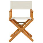 vidaXL Chaises de jardin pliables lot de 8 blanc crème tissu