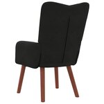 vidaXL Fauteuil relaxant Noir 63 x 67 x 94 cm Velours
