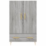 vidaXL Buffet haut sonoma gris 69 5x31x115 cm bois d'ingénierie