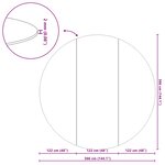 vidaXL Tapis de piscine Noir Ø 366 cm Tissu non tissé