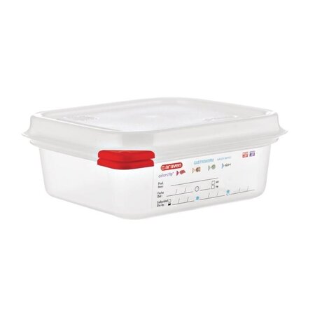 Boîte alimentaire  hermétique - araven gn 1/6 - lot de 4 -  - polypropylène1 1 176x162x65mm