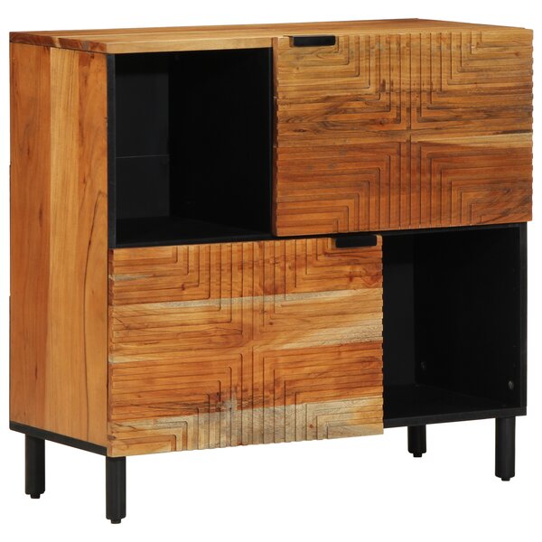 Buffet vidaXL 80x33x75 cm en bois massif d'acacia